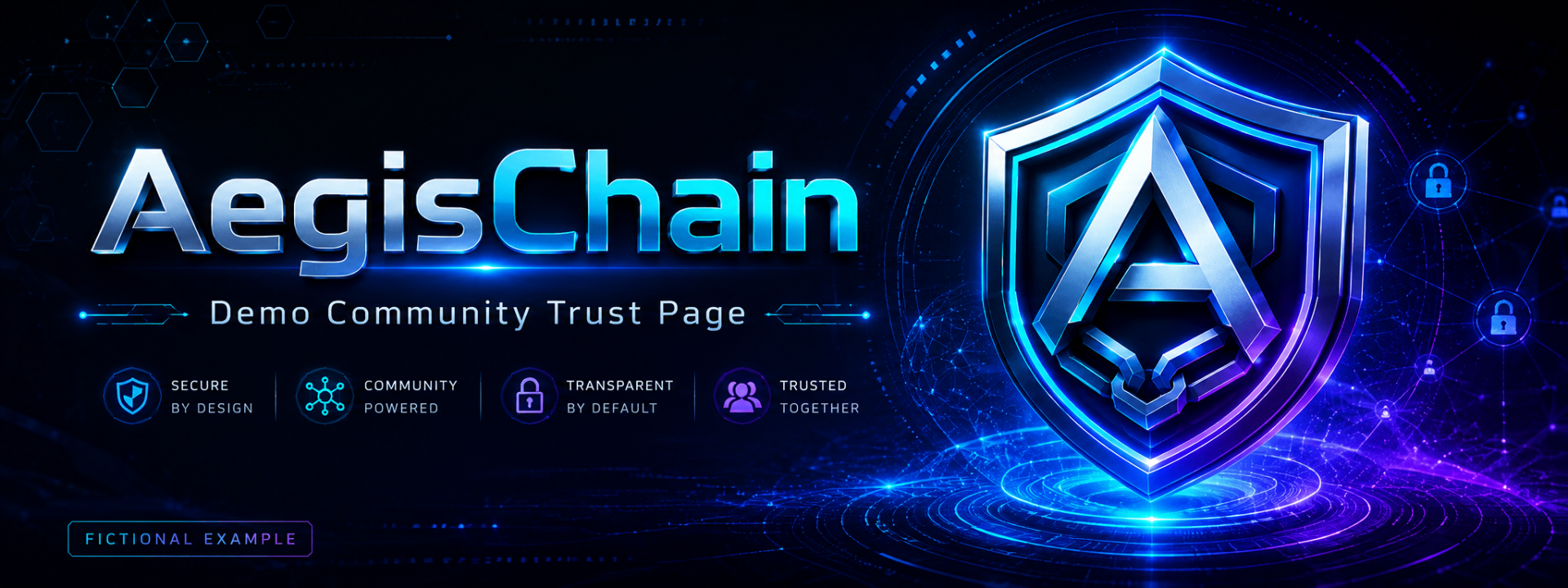 AegisChain Trust Page banner